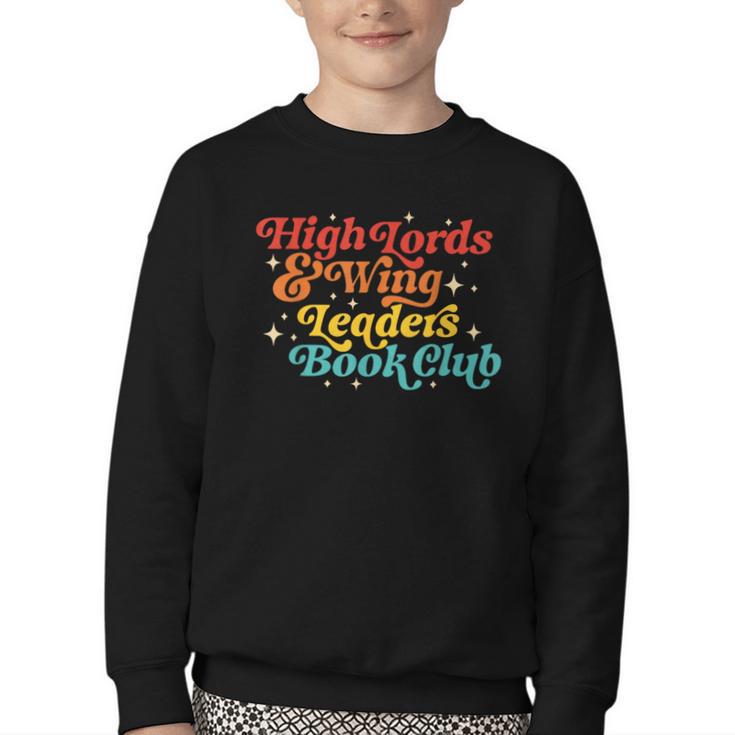 High Lords & Wing Leaders Book Club Book Club Youth Crewneck Sweatshirt