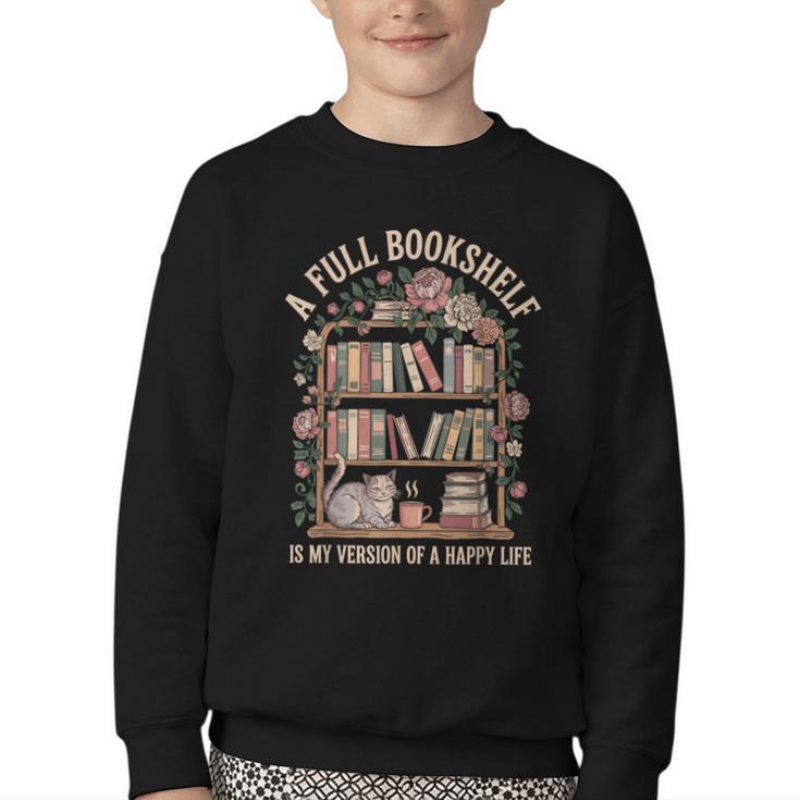 Librarian For Book Lover And Reader Reading Youth Crewneck Sweatshirt
