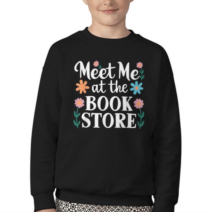 Meet Me At The Book Store Youth Crewneck Sweatshirt