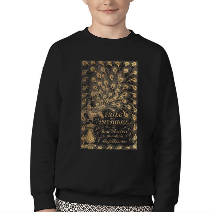 Pride And Prejudice Jane Austen Book Youth Crewneck Sweatshirt