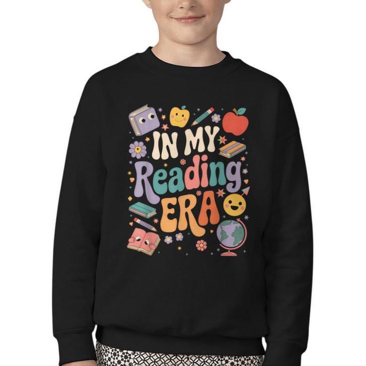 In My Reading Era Books Lovers Men Women Kids Youth Crewneck Sweatshirt