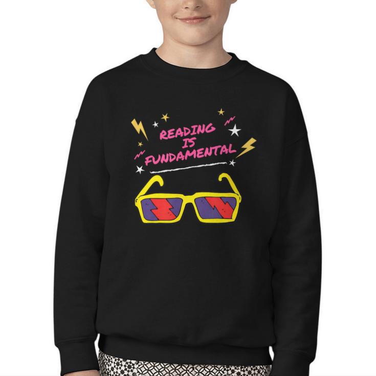 Reading Is Fundamental Shirt Drag Queen Book Lovers Youth Crewneck Sweatshirt