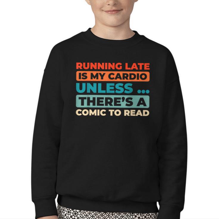 Retro Art Graphic Novels Superheroes Vintage Comic Books Youth Crewneck Sweatshirt