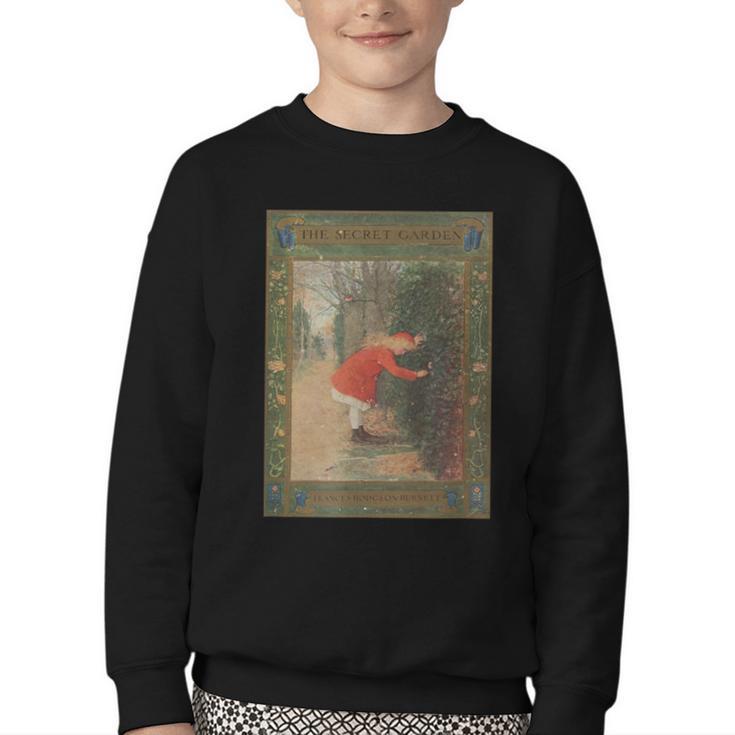 The Secret Garden Book Cover Youth Crewneck Sweatshirt