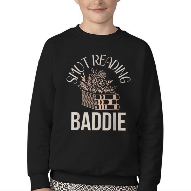 Smutty Book Merch Women Smut Reading Baddie Read Fairy Tales Youth Crewneck Sweatshirt