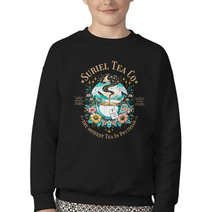 Suriel Tea Spicy Fantasy Romantasy Readers Booktok Bookish Youth Crewneck Sweatshirt