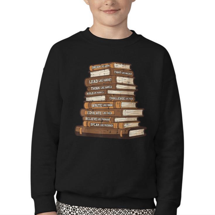 History Books Dream Like Martin African Women Men Kids Youth Crewneck Sweatshirt