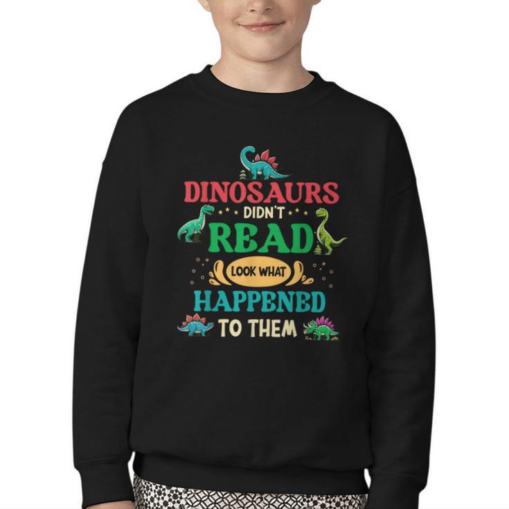 Vintage Librarian Book Reader Library Book Reading Youth Crewneck Sweatshirt