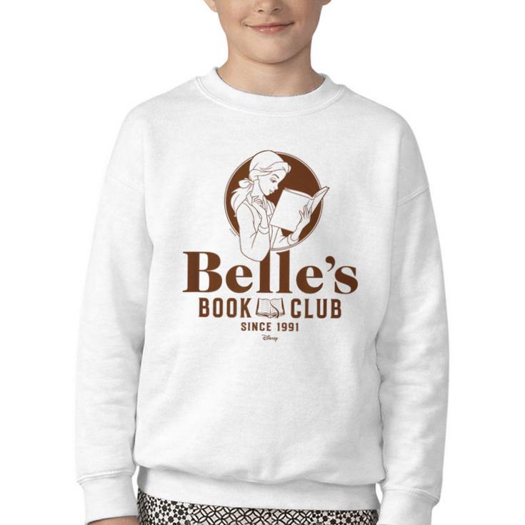 Beauty & The Beast Belle's Book Club Youth Crewneck Sweatshirt