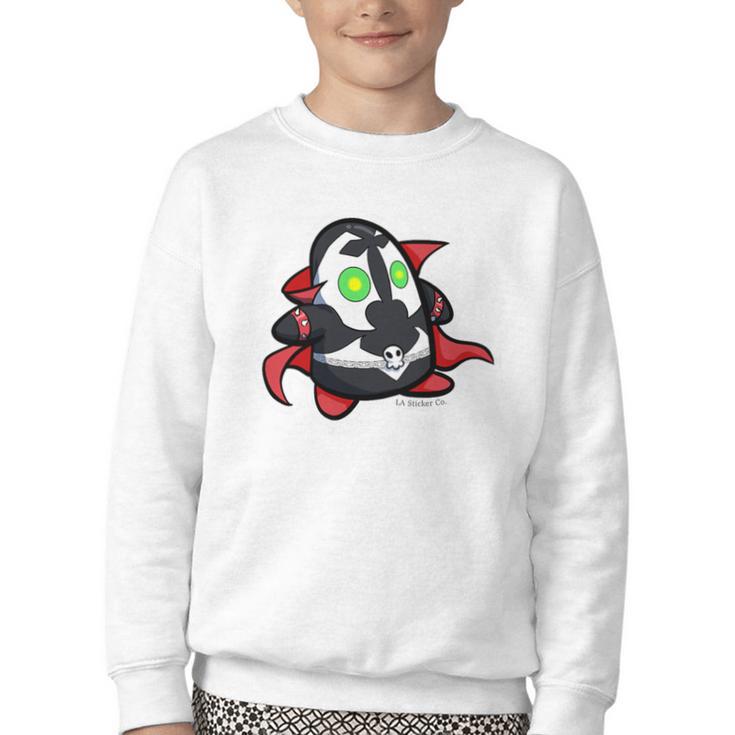 BODO Spawn Character Comic Book Shirt Premium Tri-Blend Youth Crewneck Sweatshirt