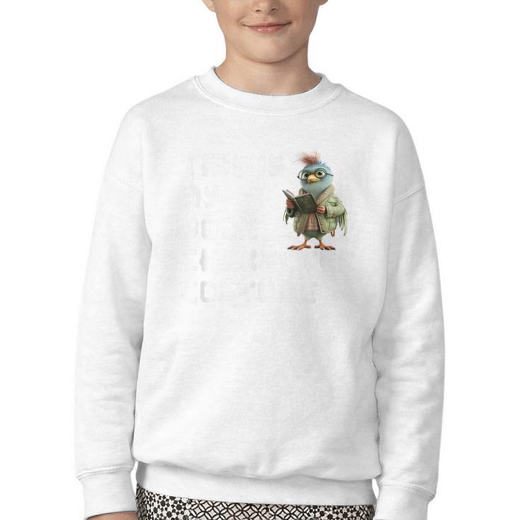 This Is My Book Character Costume Reading For Him & Her Cool Youth Crewneck Sweatshirt