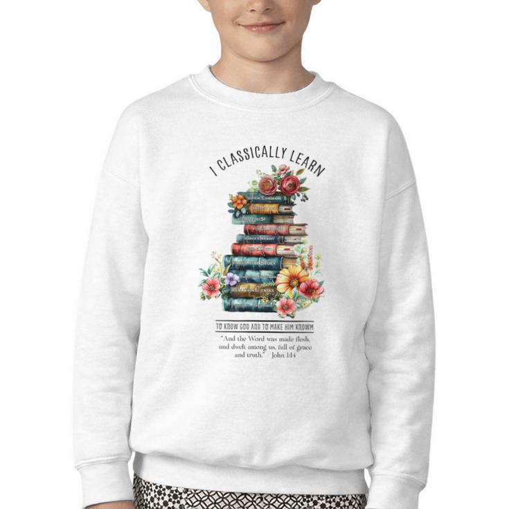 Essentials Classical Conversations CC Tutor Books Youth Crewneck Sweatshirt