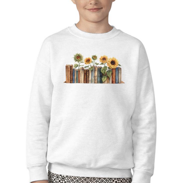 I'm With The Banned Read Banned Books Bookworm Youth Crewneck Sweatshirt