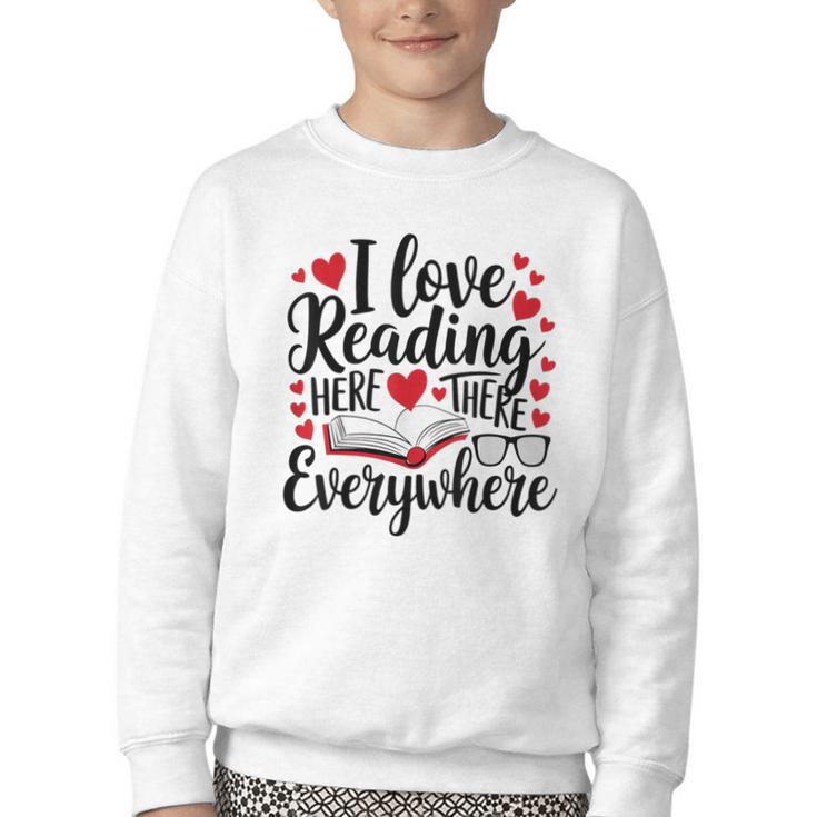 Its A Good Day To Read Book Across America Kids Youth Crewneck Sweatshirt