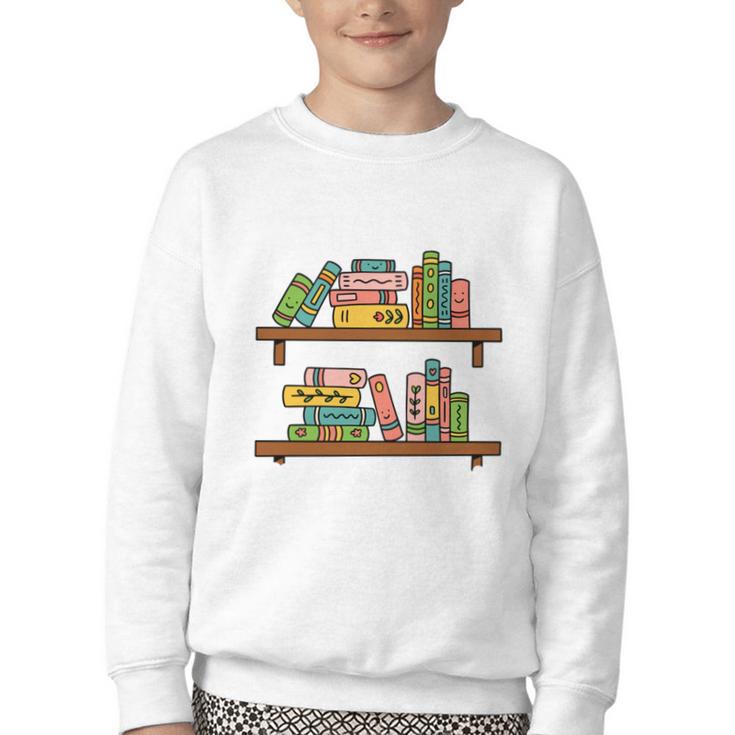 I Have NO Shelf Control Book Lover Youth Crewneck Sweatshirt