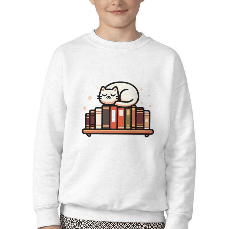 Read More Banned Books Reader Cat Lover Librarian Freedom Youth Crewneck Sweatshirt