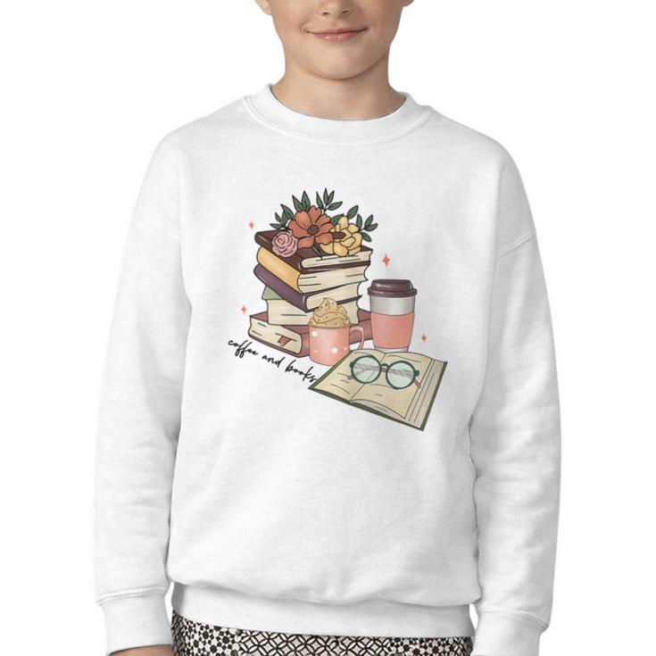 Read Books Drink Coffee For Women Youth Crewneck Sweatshirt