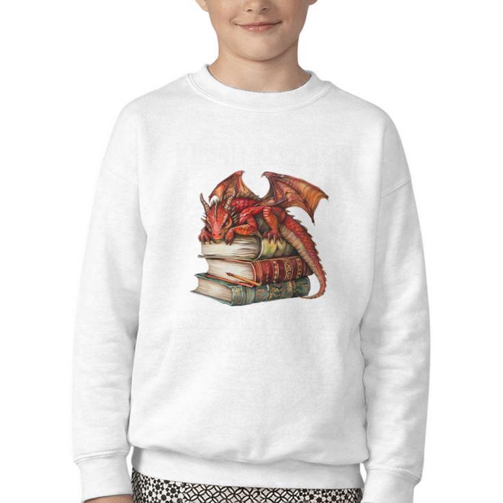 I Read Because Roasting People Is Frowned Upon Dragon Book Premium Tri-Blend Youth Crewneck Sweatshirt
