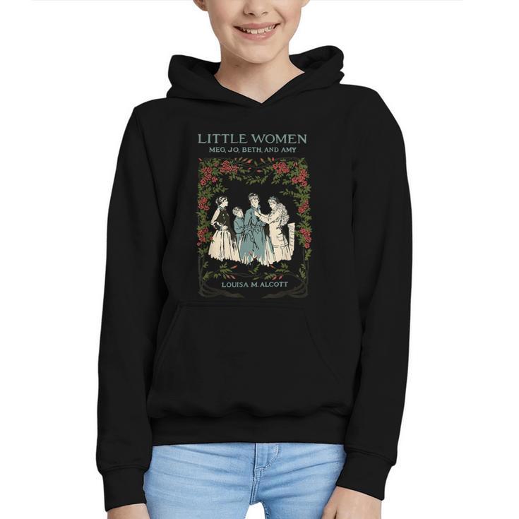 Alcott Little Women Characters Literature Book Illustration Graphic Youth Hoodie