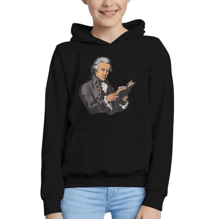 Alexander Hamilton Reading A Book Graphic Youth Hoodie