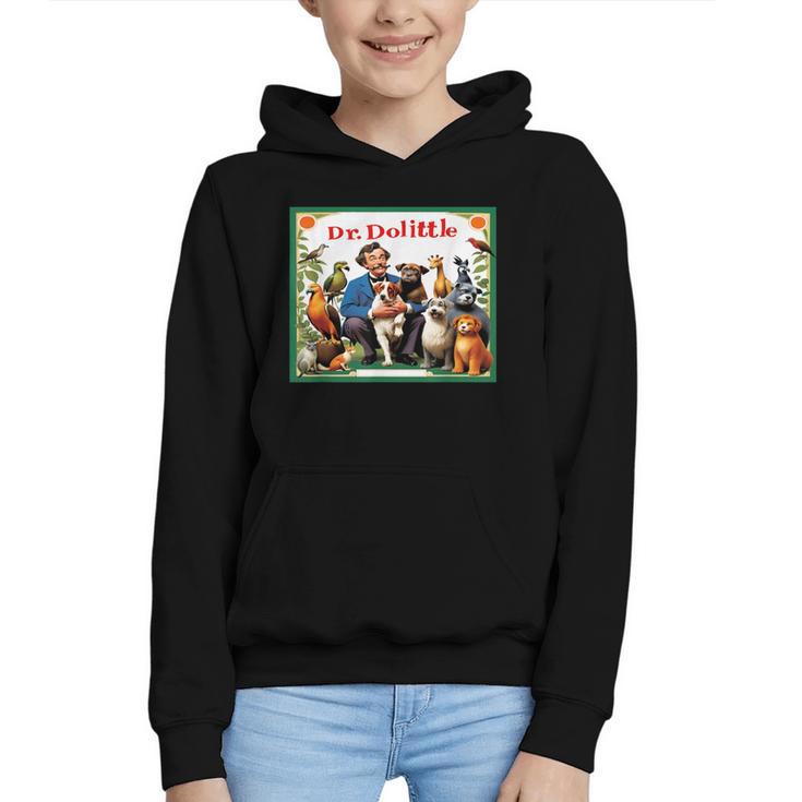 Animal Doctor & Communicator Dr Dolittle Children's Book Cover Graphic Youth Hoodie
