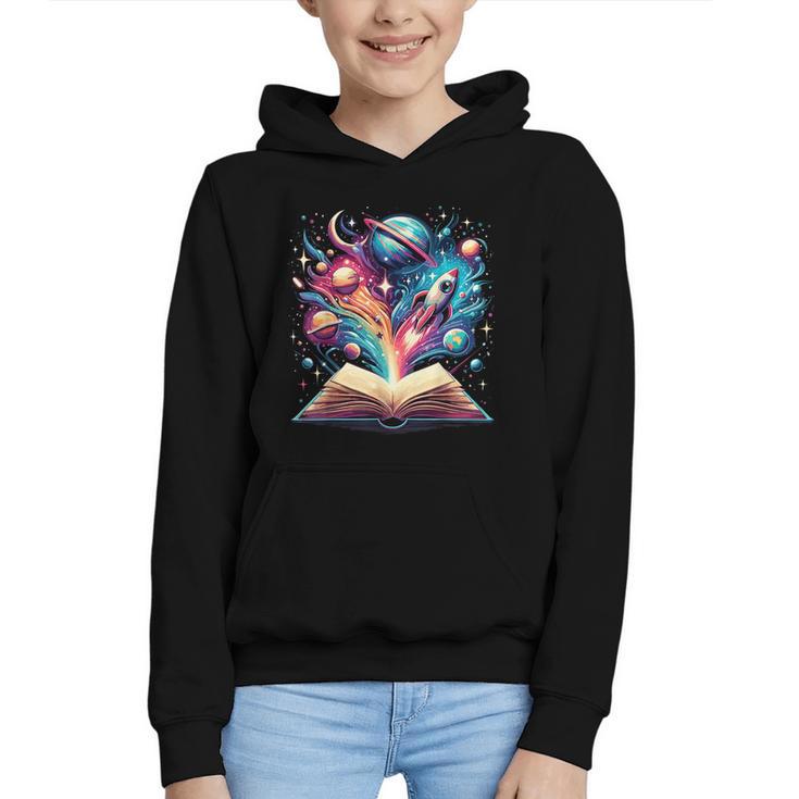 Astronomy Space Lover Books Bookworm Graphic Youth Hoodie