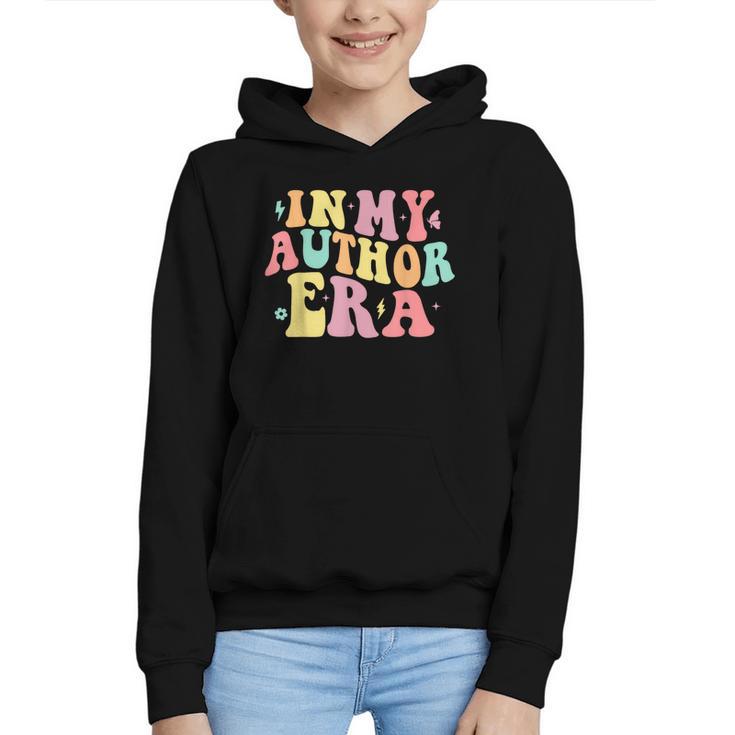 In My Author Era Writer Reading Writing Book Author Graphic Youth Hoodie