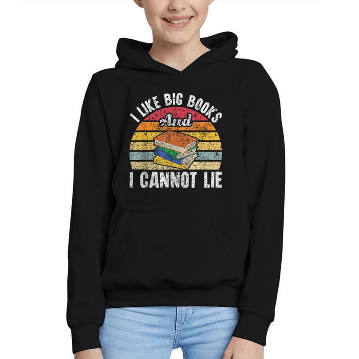 I Like Big Books And I Cannot Lie Bookworm Reading Teacher Graphic Youth Hoodie