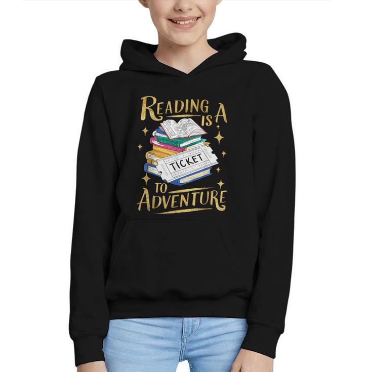 Book Adventure Library Student Teacher Book Graphic Youth Hoodie