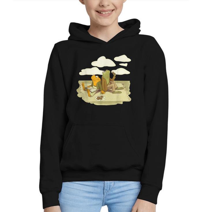 Book Frog Toad Vintage Book Frog Book Frog Reading Book Graphic Youth Hoodie