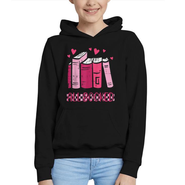 All Booked Read Book Reading Librarian Men Women Kids Graphic Youth Hoodie