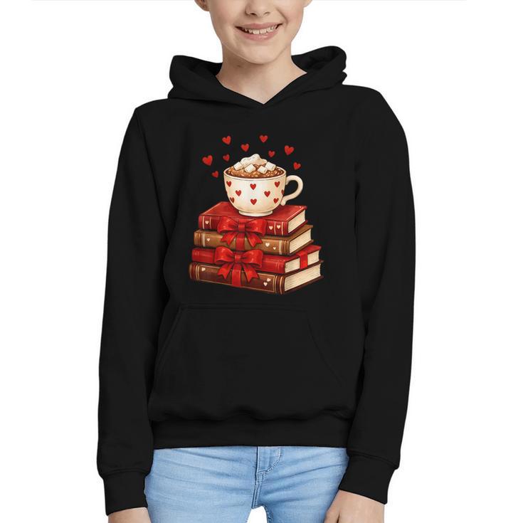 All Booked For Valentine’s Day Reading Teacher Graphic Youth Hoodie