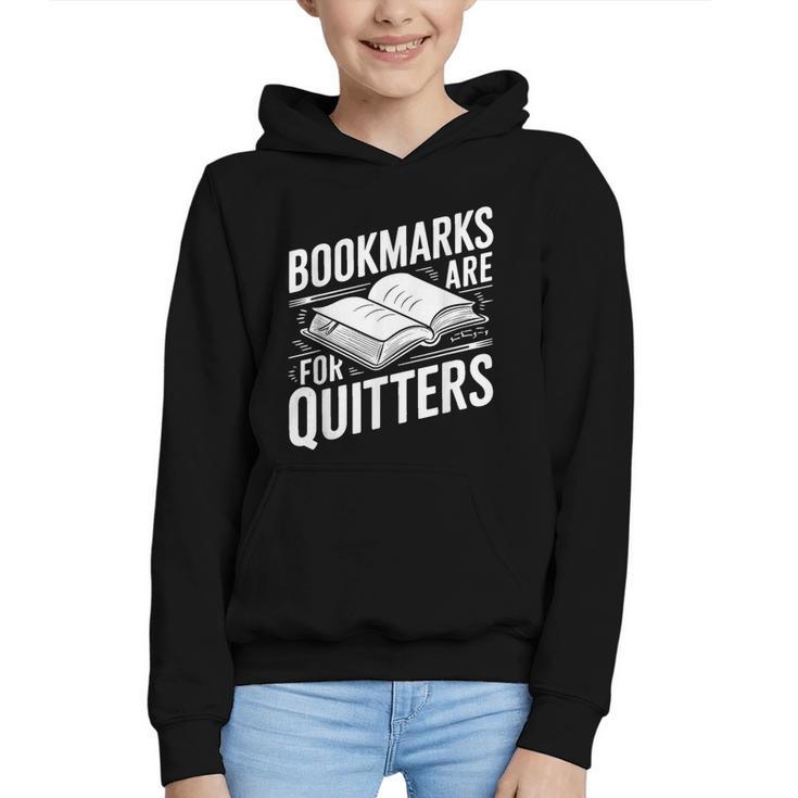 Bookmarks Quote Library Book Reader Graphic Youth Hoodie