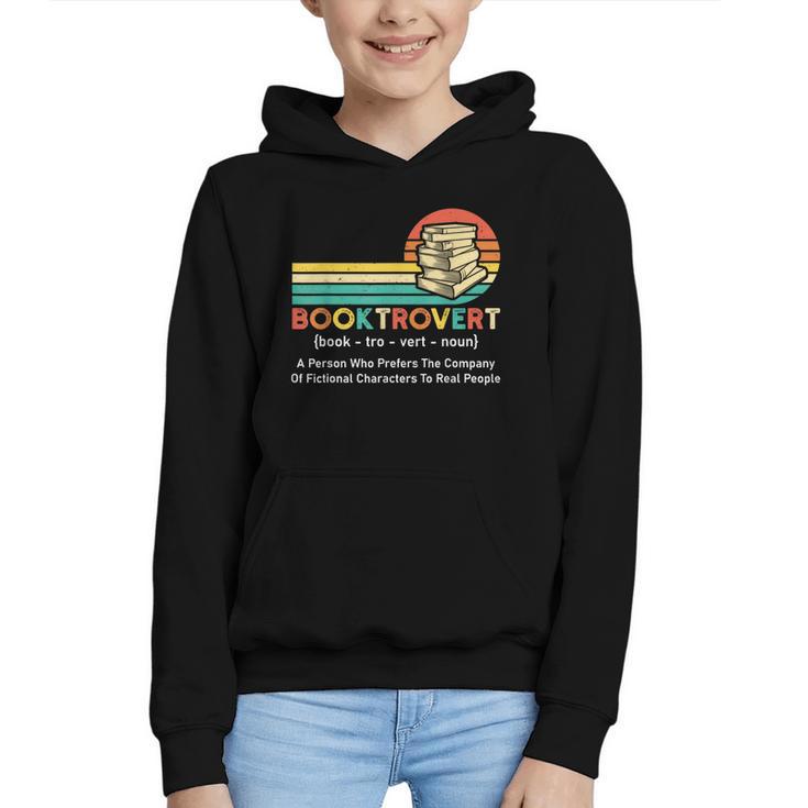 Booktrovert Definition Book Lover Graphic Youth Hoodie