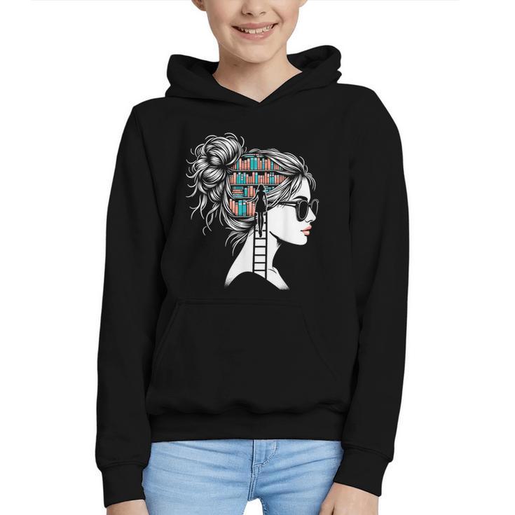 Bookworm Book Nerd Librarian Bookish Librarian Graphic Youth Hoodie