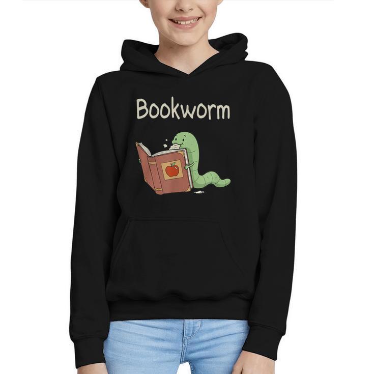 Bookworm Worm Reading Book Lover Read Books Librarian Graphic Youth Hoodie