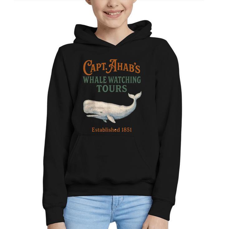 Captain Ahab’s Whale Watching Tours – Moby Book Parody Graphic Youth Hoodie