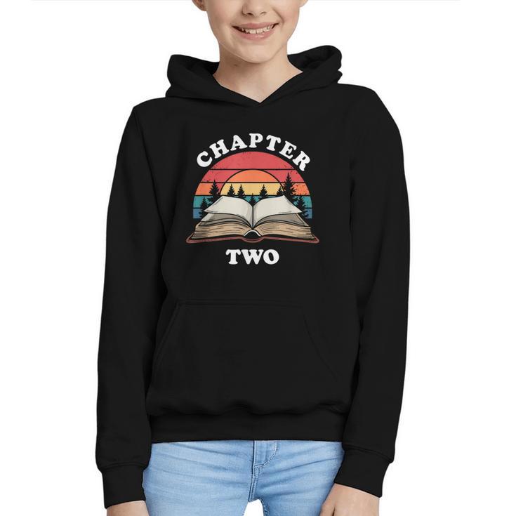 Chapter Two Book Reading 2nd Birthday 2 Year Old Graphic Youth Hoodie