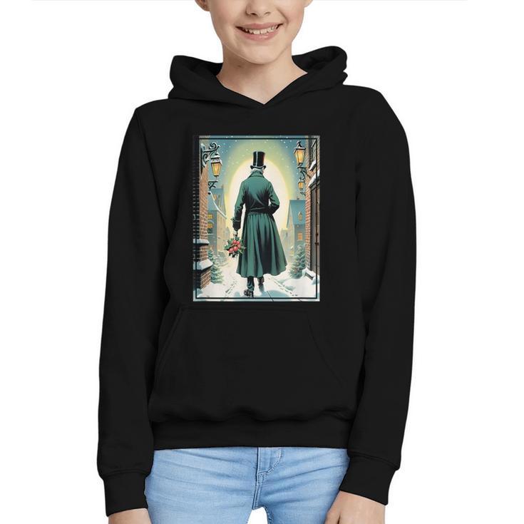 Charles Dickens Christmas Classic Book Ebeneezer Scrooge -Adults Kids Small Short Sleeve T-Shirt Graphic Youth Hoodie