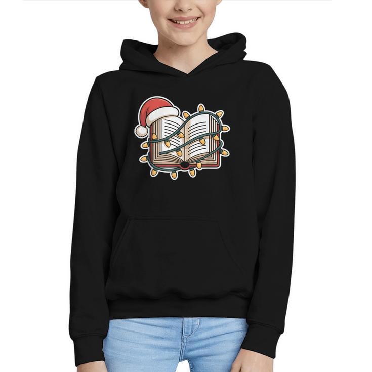 Christmas Book Festive Holiday Xmas Graphic Youth Hoodie
