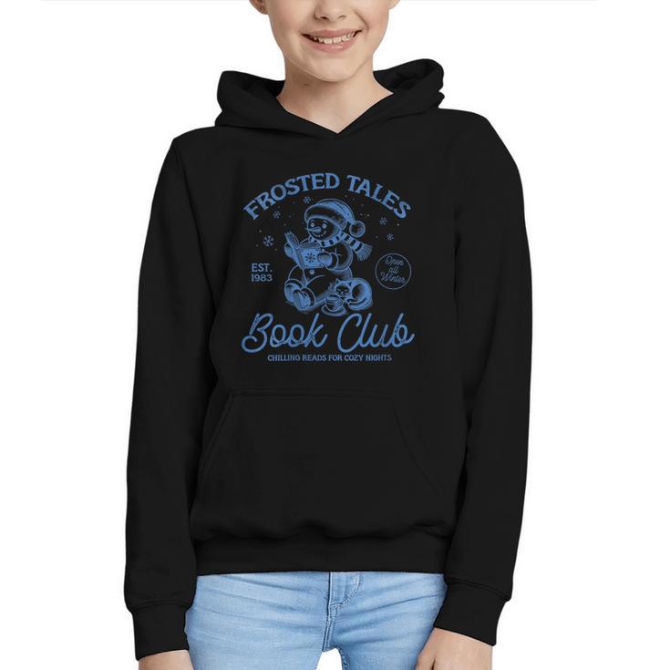 Christmas Snowman Frosted Tales Book Club Graphic Youth Hoodie