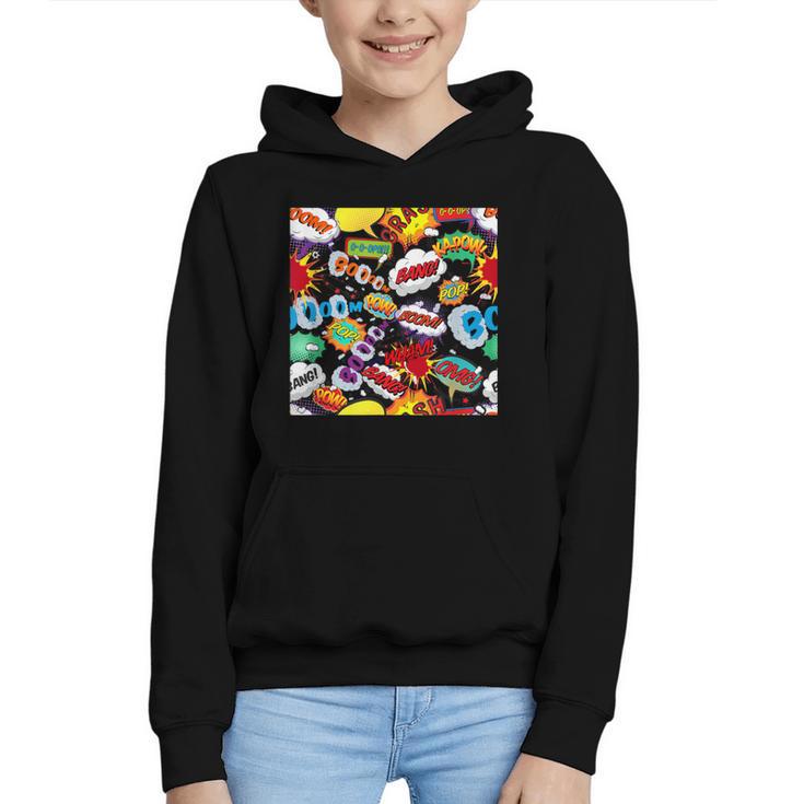 Comic Book Pop Art Modern Fun Graphic Youth Hoodie