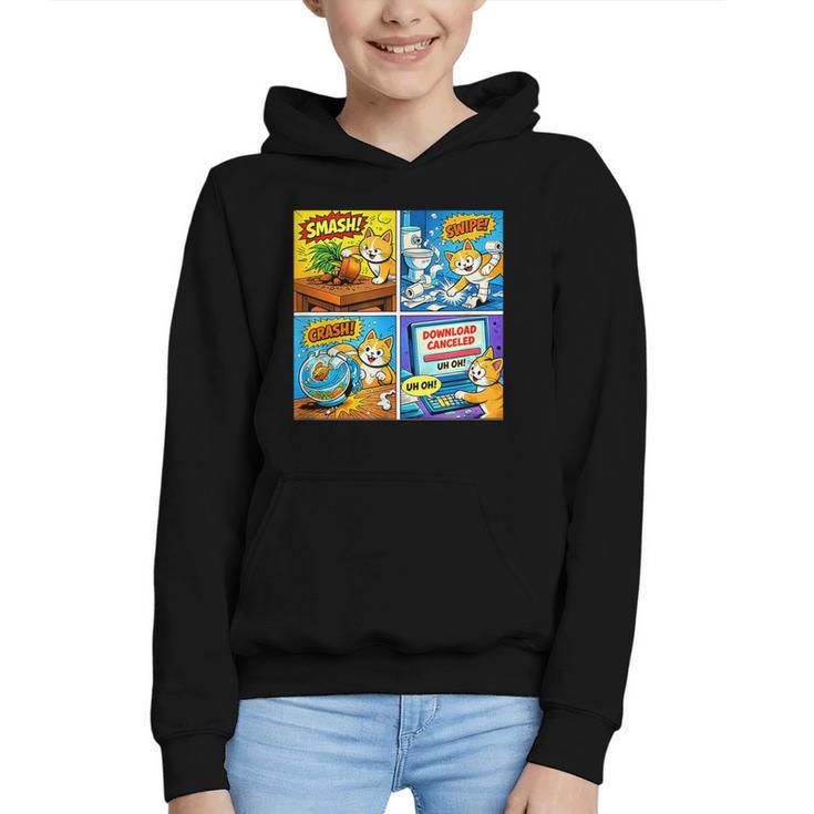 Comic Reader Comic Book Merch Vintage Reading Comic Books Graphic Youth Hoodie