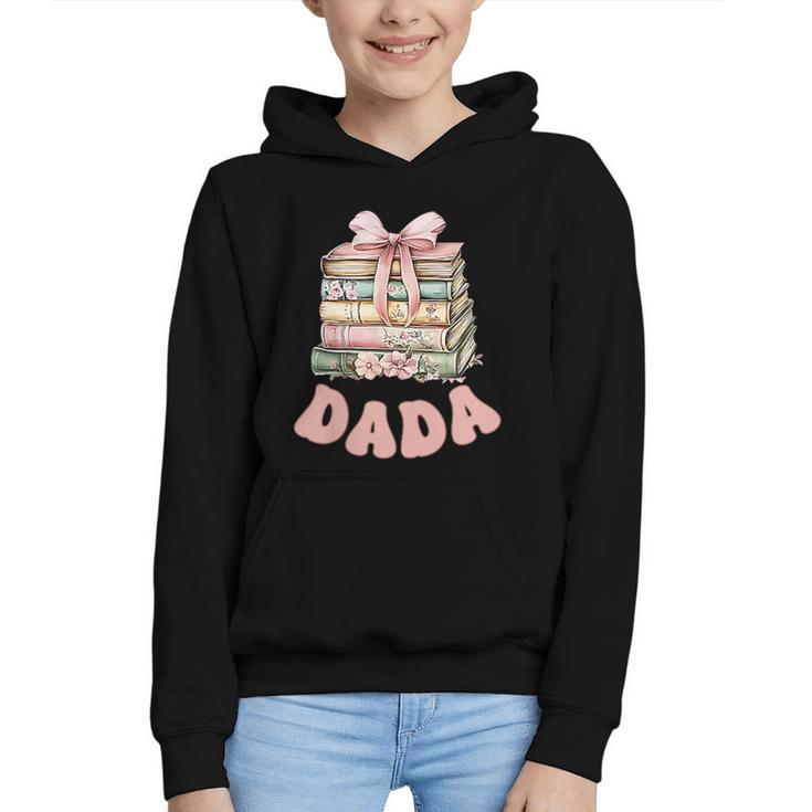 Dada Book First Chapter Birthday Family Matching Party Graphic Youth Hoodie