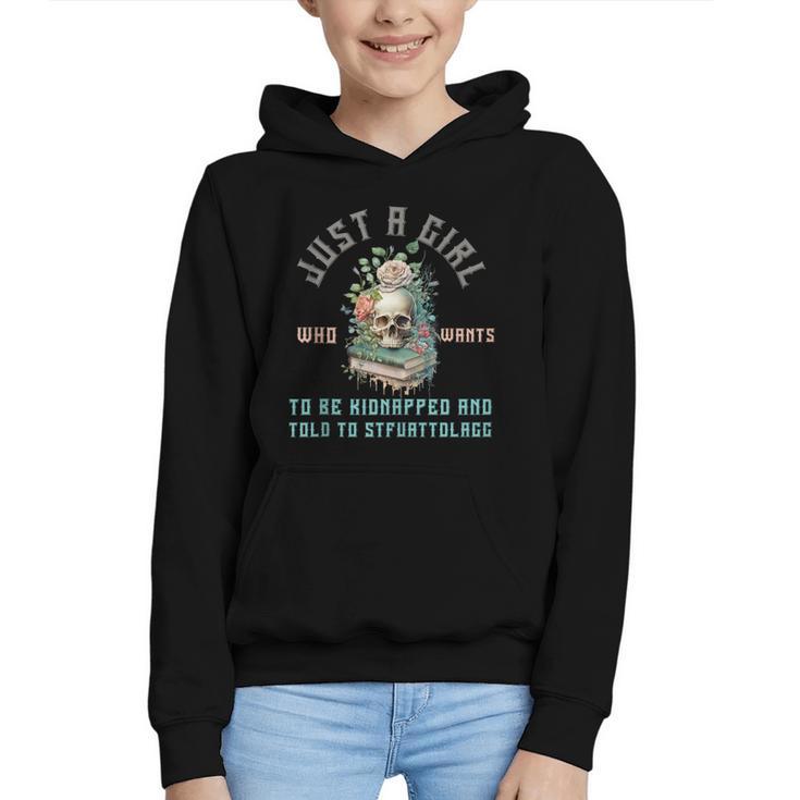 Dark Romance Women STFUATTDLAGG Smutt Book Merch Good Girl Graphic Youth Hoodie