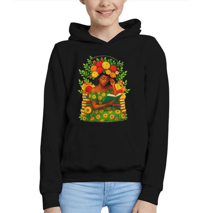 Educated Women Girls Reading Book Black History Month Graphic Youth Hoodie