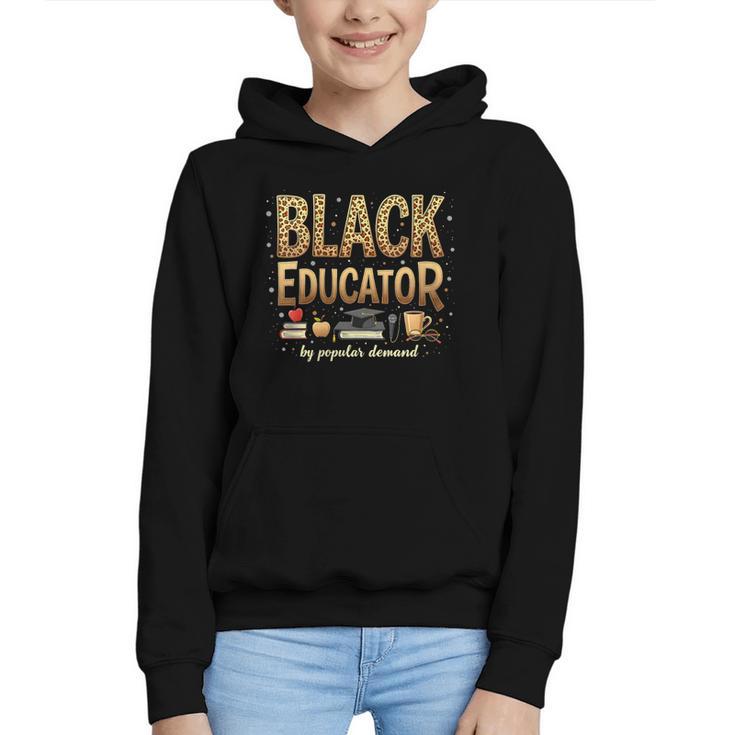 Educator By Popular Demand African American Book Lover Graphic Youth Hoodie