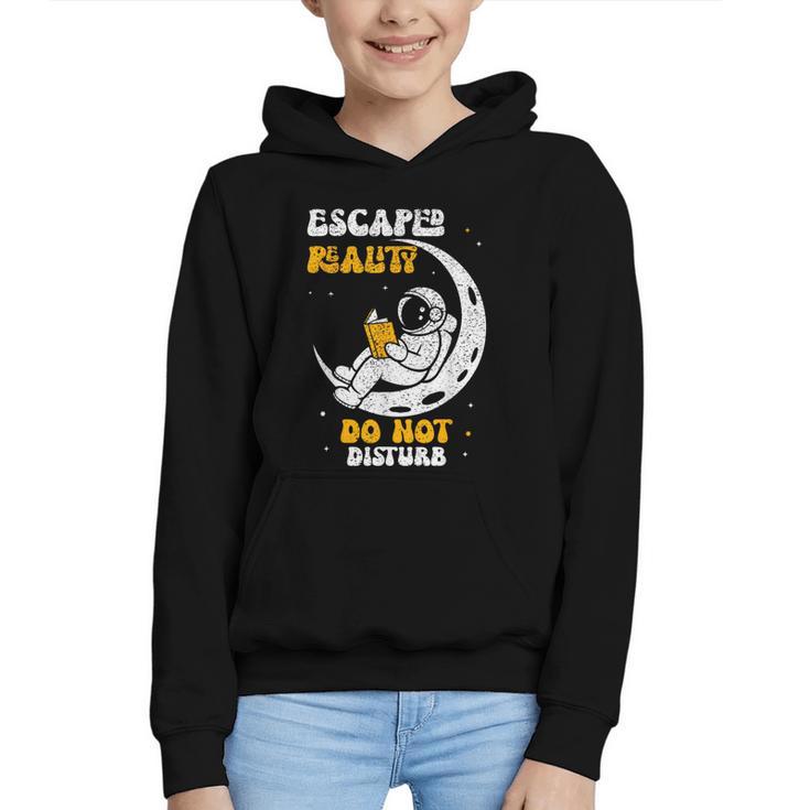 Escaped Reality Do Not Disturb Book Lover Graphic Youth Hoodie Escaped Reality Do Not Disturb Book Lover Graphic Youth Hoodie