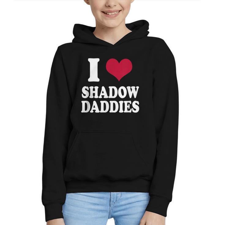 Fantasy Romantasy Book Lover I Love Heart Shadow Daddies Graphic Youth Hoodie