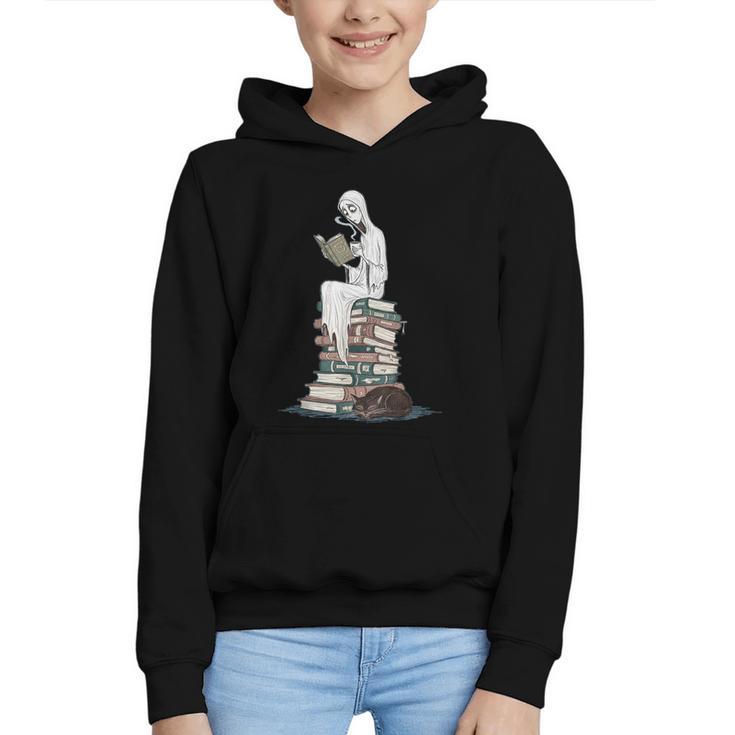 Gothic Librarian Halloween Books Tee For Teachers Graphic Youth Hoodie
